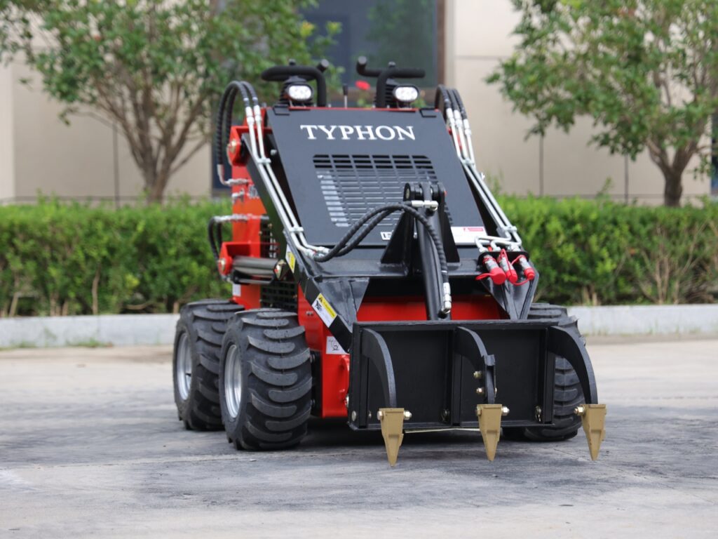 skid steer with ripper attachment