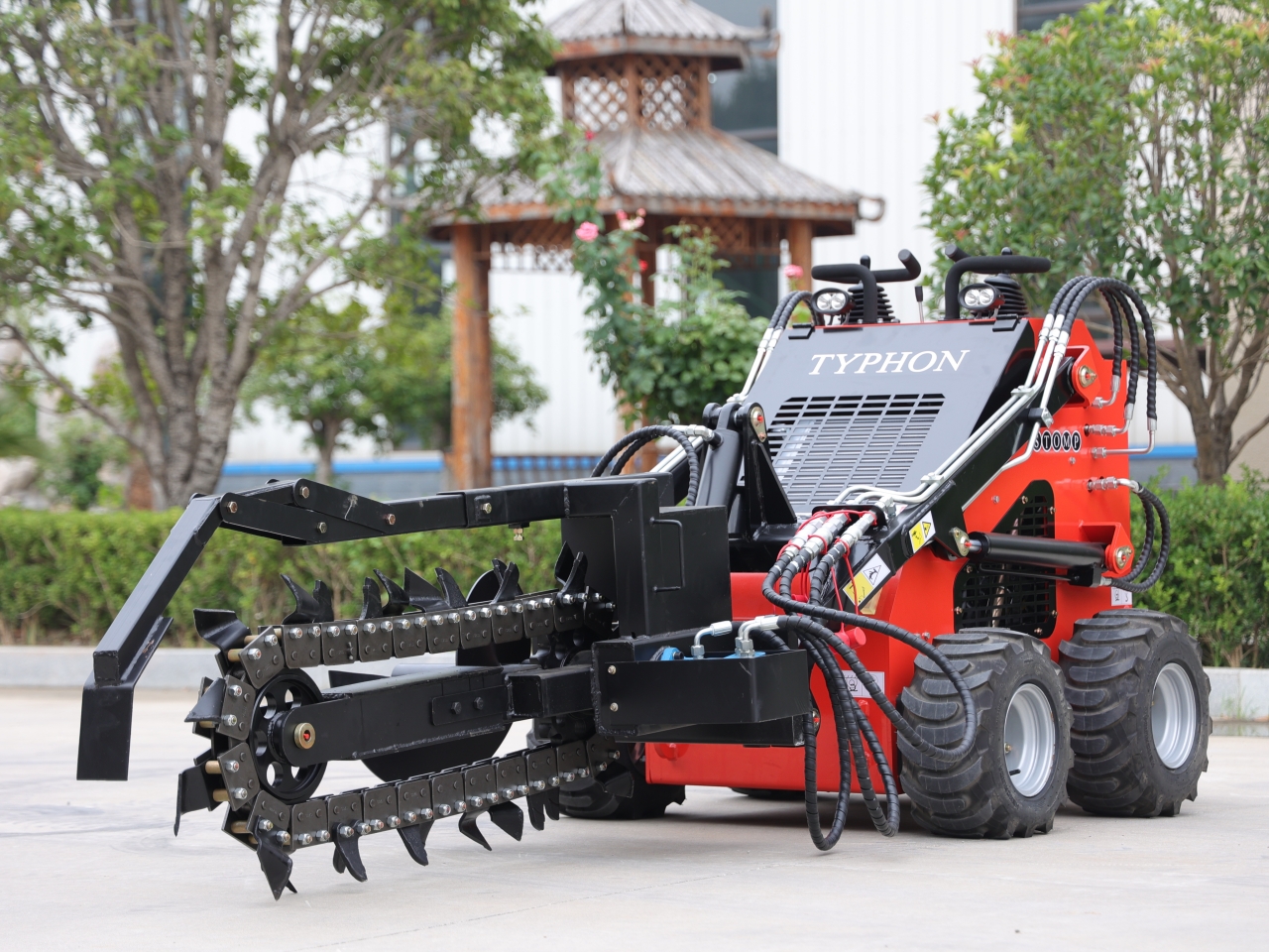 The TYPHON Skid Steer Loader Trencher Skid Steer Loader Trencher Attachment