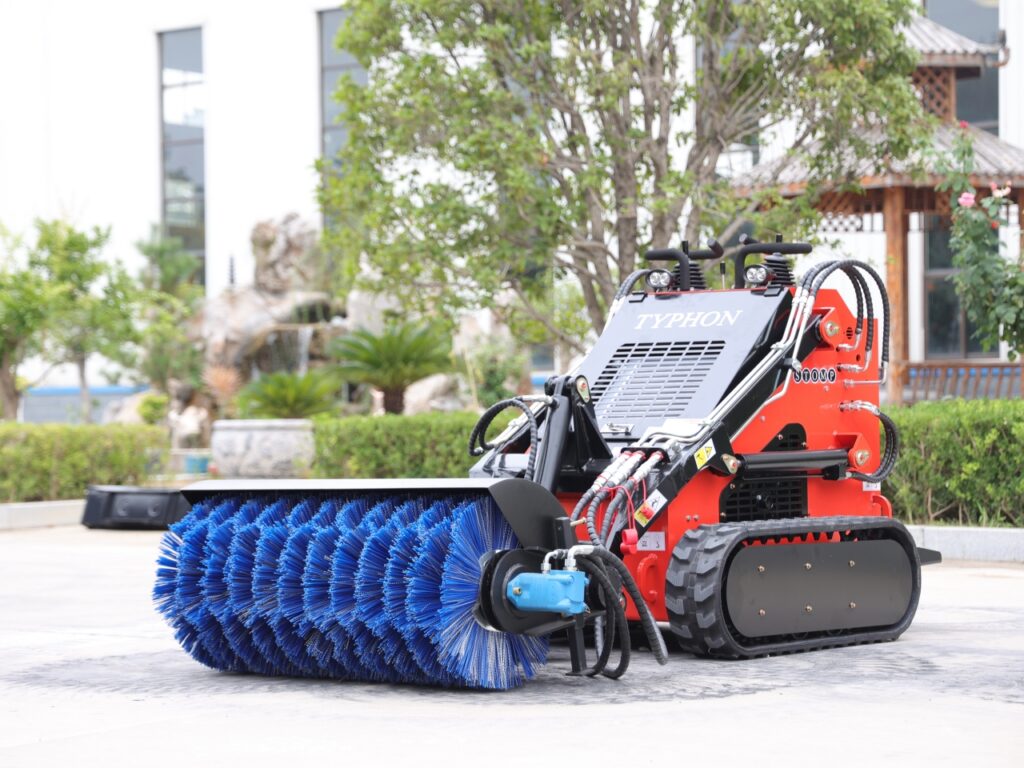 Skid Steer Loader Sweeper Attachment