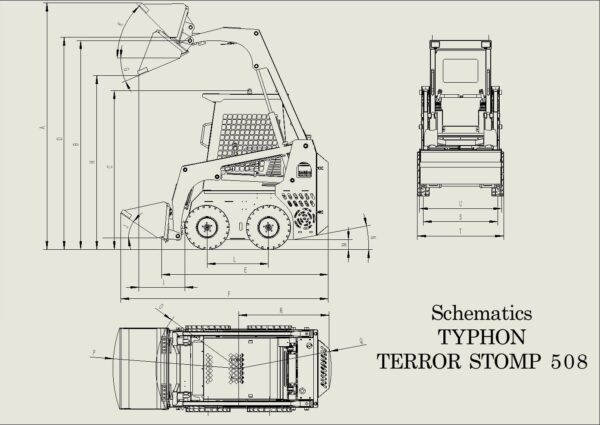 Brand New TYPHON STOMP Mini Skid Steer Gas EPA Engine USA - Image 6