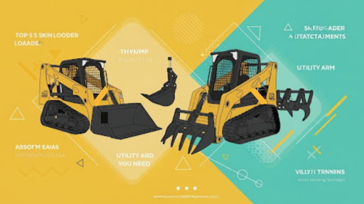Skid Steer Loader with Bucket