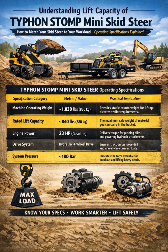 TYPHON STOMP mini skid steer