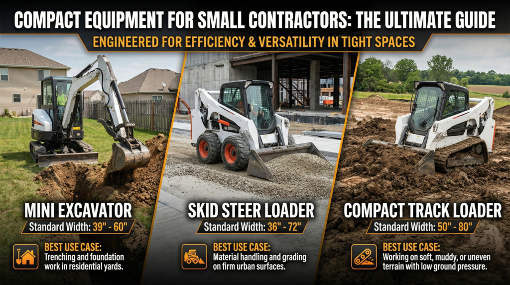 Compact Equipment for Small Contractors Comparison