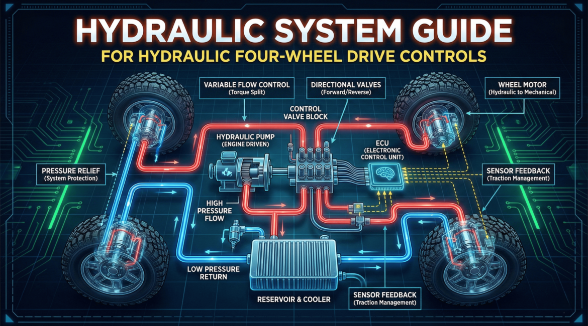 Hydraulic System for Hydraulic Four-Wheel Drive
