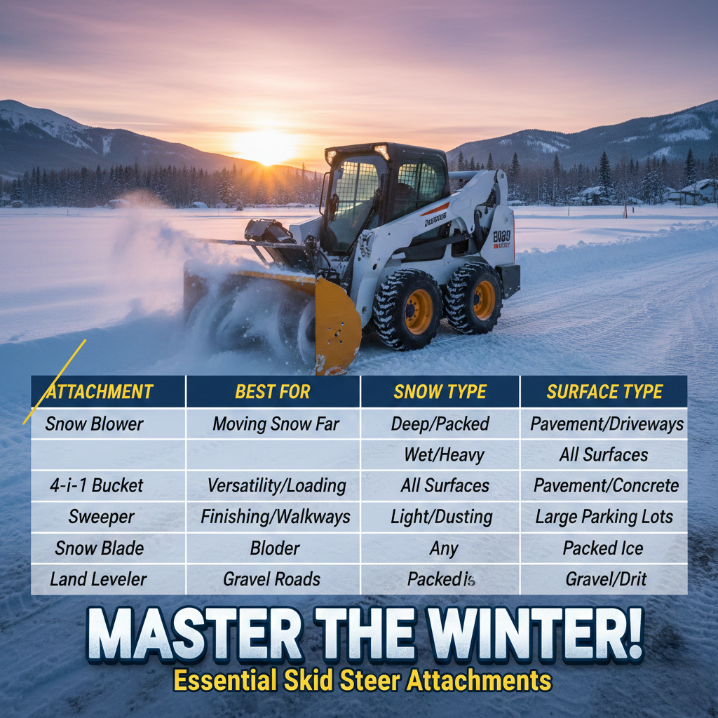 Top 7 TYPHON Skid Steer Attachments for Snow Removal