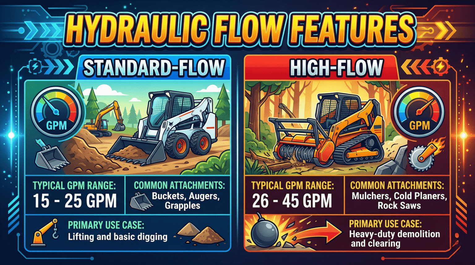 Hydraulic Flow Secrets await! Find out perfect attachments