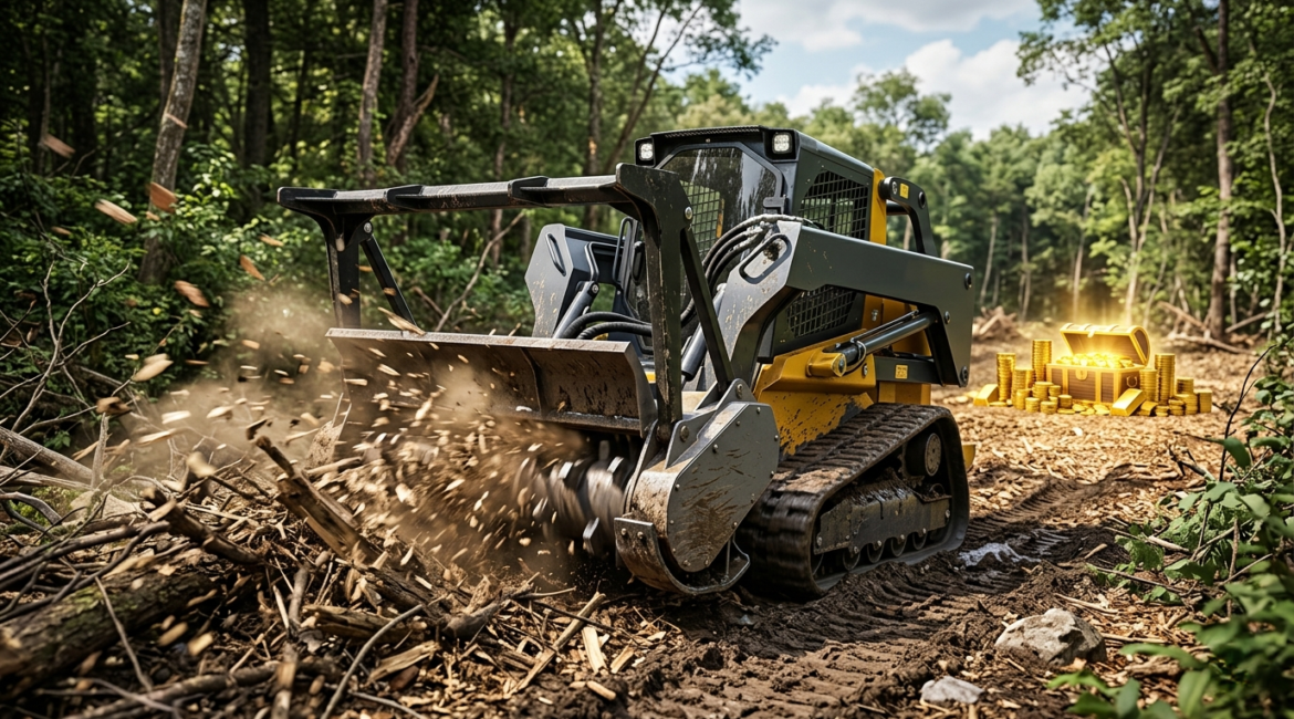 ROI high-performance skid steer mulcher