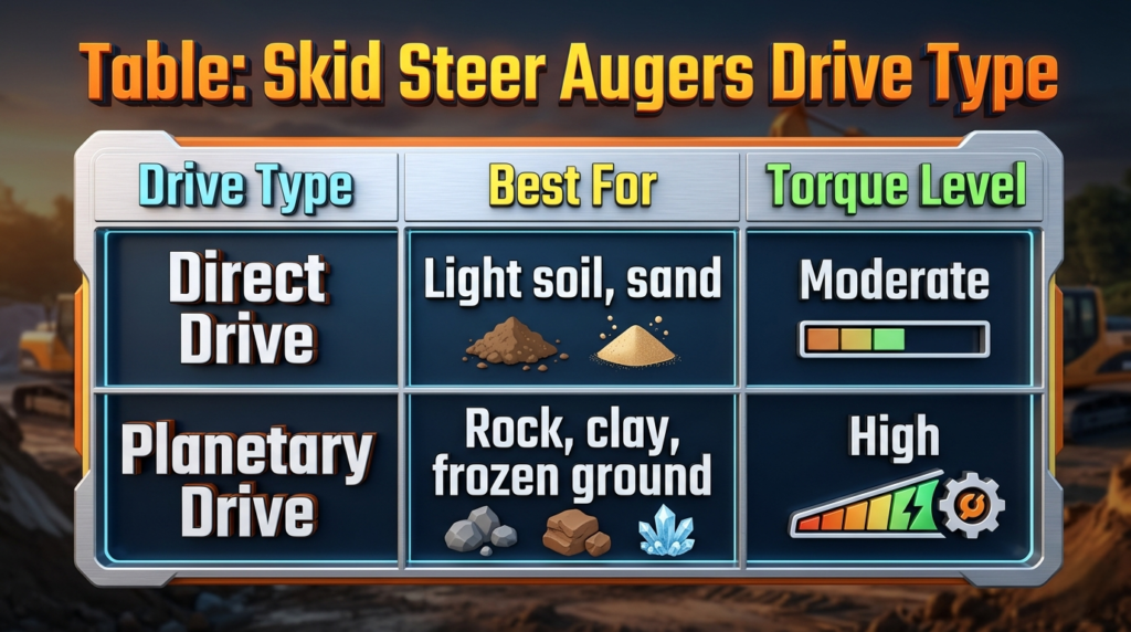 Skid Steer Augers Types