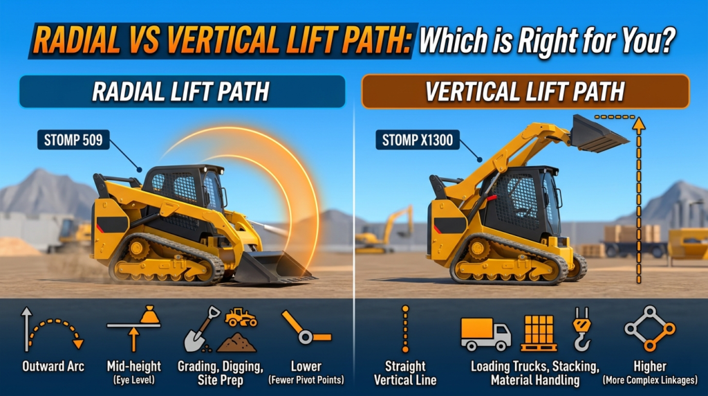 Skid Steer Controls Explained Master Radial vs. Vertical Lift Models