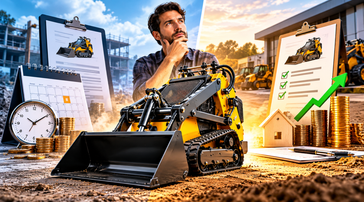 mini skid steer rental vs buying